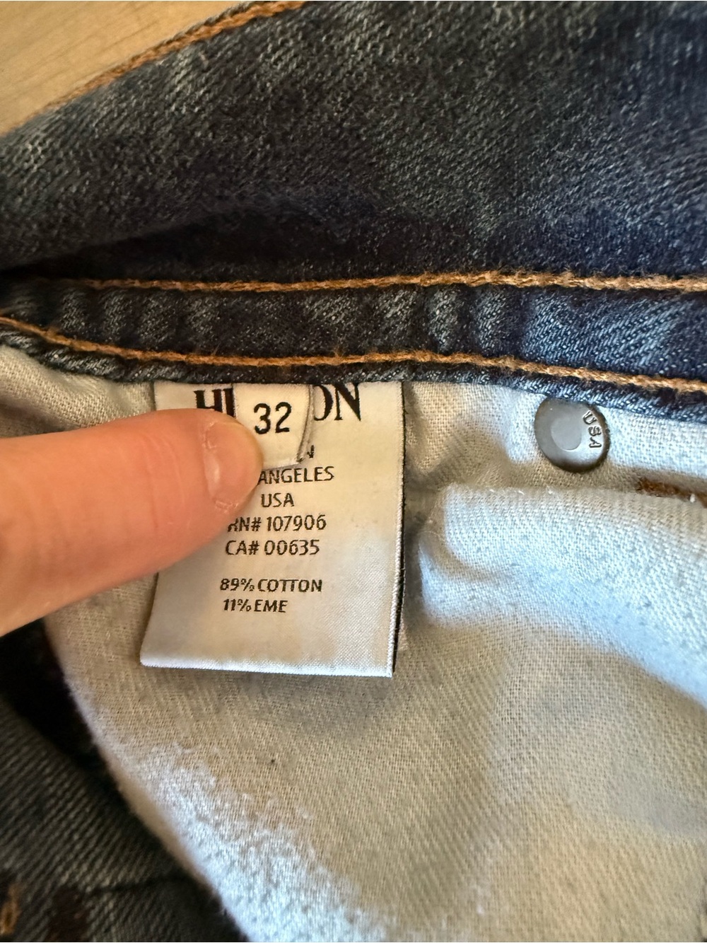 Hudson Ultra Low Rise Dark Blue Bootcut Jeans Size 32 - Picture 6 of 6